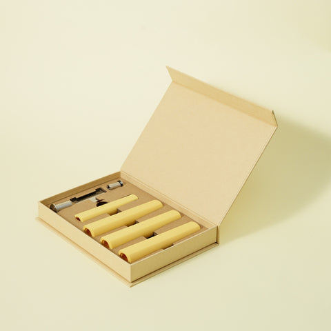 Butterfork Kitchen Knife Replacement Handles, Set of 4, Pale Yellow