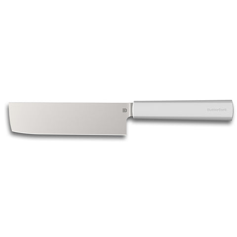 Butterfork 4-Piece Purest Knife Set With Stand, Modern Knife Set for Professional and Home Chef, Light Grey