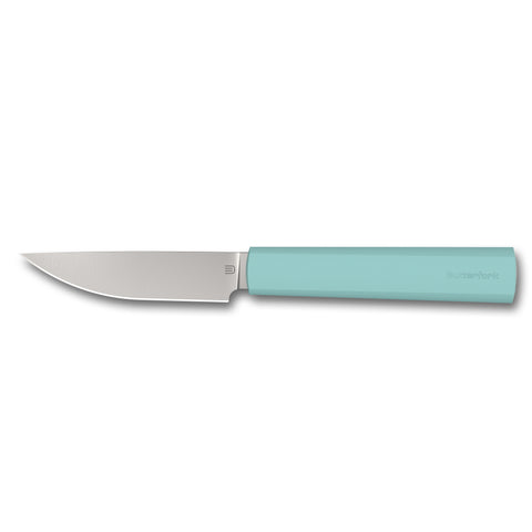 Butterfork 4-Piece Purest Knife Set With Stand, Modern Knife Set for Professional and Home Chef, Turquoise Green