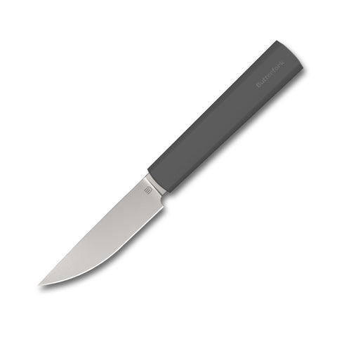 Butterfork 4-Piece Purest Knife Set, Modern Knife Set for Professional and Home Chef, Dark Grey