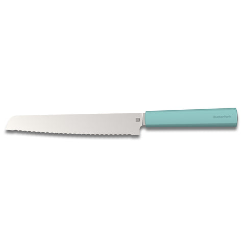 Butterfork 4-Piece Purest Knife Set With Stand, Modern Knife Set for Professional and Home Chef, Turquoise Green