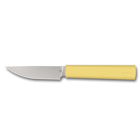 Butterfork 4-Piece Purest Knife Set With Stand, Modern Knife Set for Professional and Home Chef, Pale Yellow