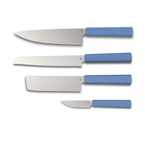 Butterfork 4-Piece Purest Knife Set, Modern Knife Set for Professional and Home Chef, Ultramarine