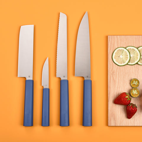 Butterfork Purest 8” Chef's Knife, AR-RPM9 Stainless Steel, Replaceable ABS Handle, Ultramarine