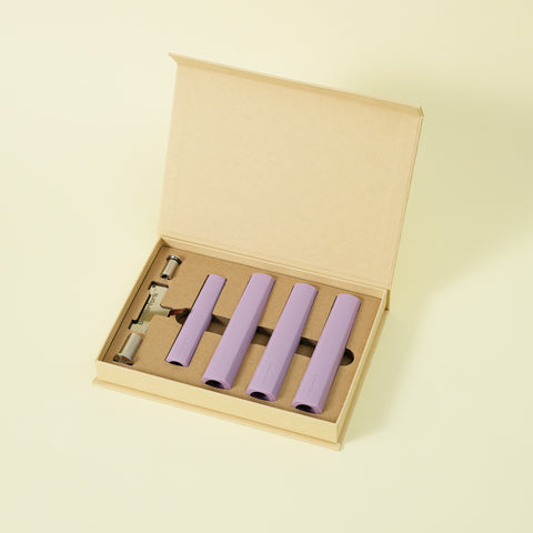 Butterfork Kitchen Knife Replacement Handles, Set of 4, Mist Violet