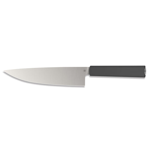 Butterfork Purest 8” Chef's Knife, AR-RPM9 Stainless Steel, Replaceable ABS Handle, Dark Grey