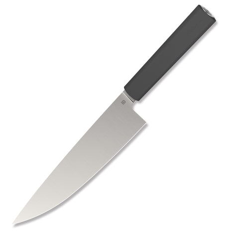 Butterfork Purest 8” Chef's Knife, AR-RPM9 Stainless Steel, Replaceable ABS Handle, Dark Grey