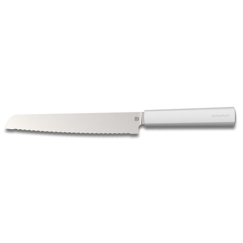 Butterfork Purest 8" Bread Knife, Light Grey