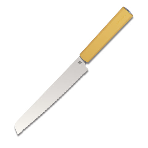 Butterfork Purest 8” Bread Knife, AR-RPM9 Stainless Steel, Replaceable ABS Handle, Pale Yellow