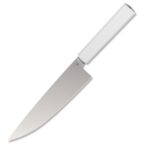 Butterfork Purest 8” Chef's Knife, AR-RPM9 Stainless Steel, Replaceable ABS Handle, Light Grey