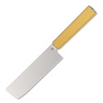 Butterfork Purest 6.2'' Nakiri Knife, AR-RPM9 Stainless Steel, Replaceable ABS Handle, Pale Yellow