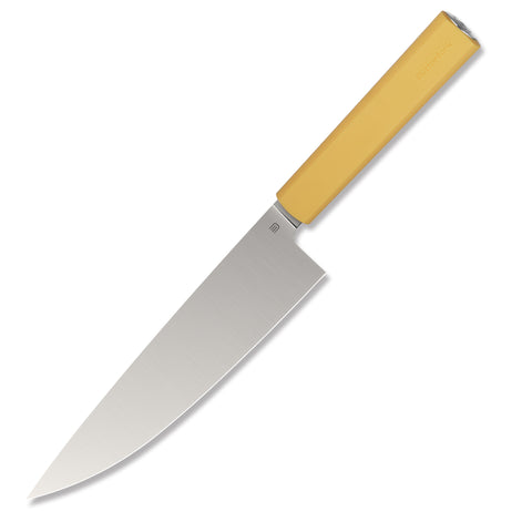 Butterfork Purest 8” Chef's Knife, AR-RPM9 Stainless Steel, Replaceable ABS Handle, Pale Yellow