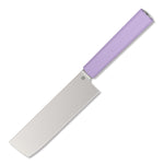 Butterfork Purest 6.2'' Nakiri Knife, AR-RPM9 Stainless Steel, Replaceable ABS Handle, Mist Violet