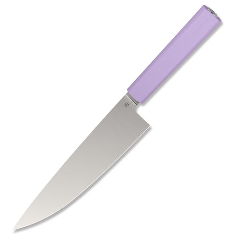 Butterfork Purest 8” Chef's Knife, AR-RPM9 Stainless Steel, Replaceable ABS Handle, Mist Violet