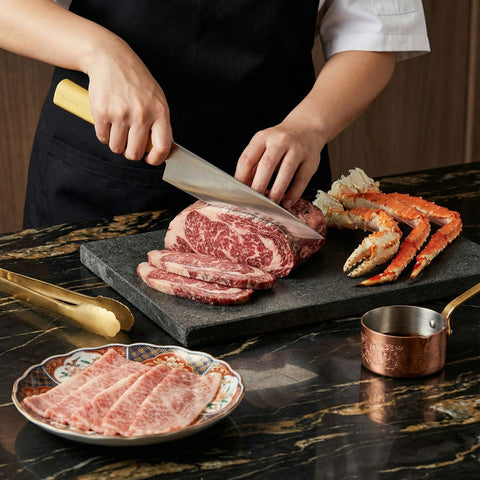 Butterfork Purest 8” Chef's Knife with Oak Sheath, AR-RPM9 Stainless Steel, Replaceable ABS Handle, Pale Yellow