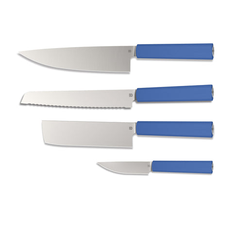 Butterfork 4-Piece Purest Knife Set, Modern Knife Set for Professional and Home Chef, Ultramarine